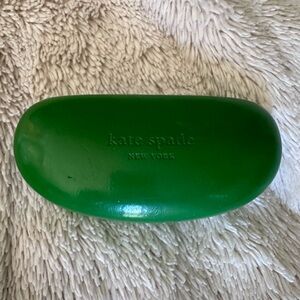 kate spade glossy green hard shell eyeglass case